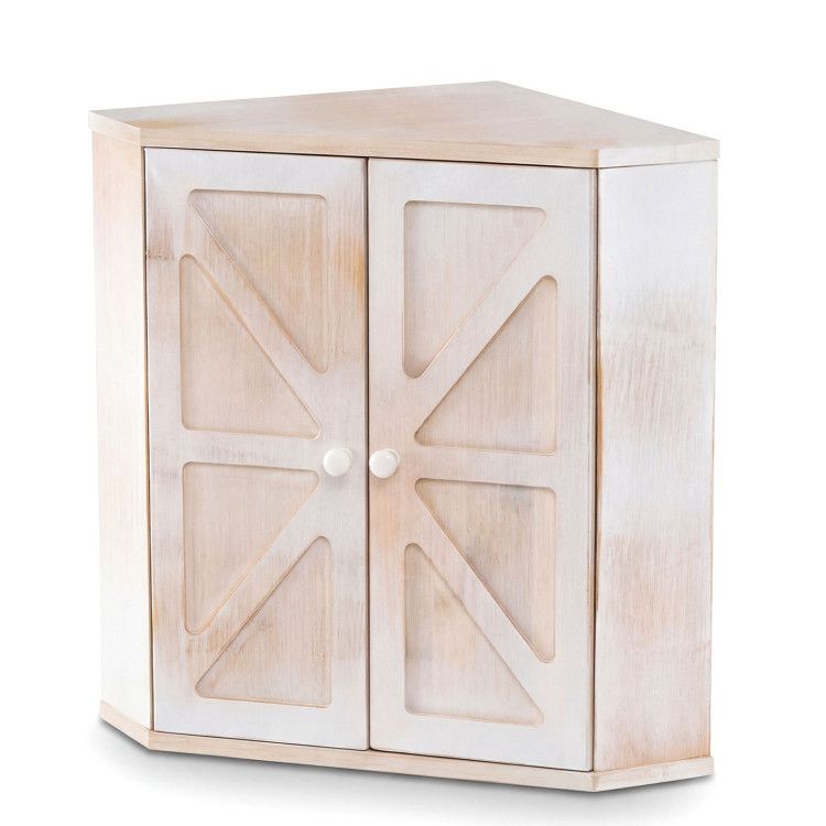 Corner Bread Box for Kitchen Counter Bamboo Double Layer Breadbox Organizer Corner Bread Box for Kitchen Counter Bamboo Double Layer Breadbox Organizer