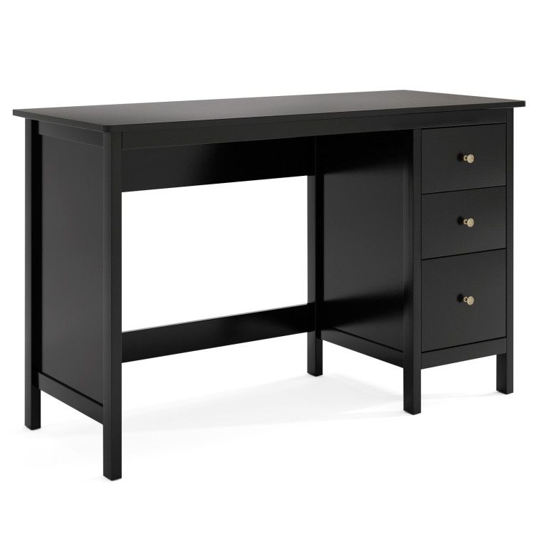 48 Inch Modern Writing Home Office Computer Desk with 3 Drawers 48 Inch Modern Writing Home Office Computer Desk with 3 Drawers