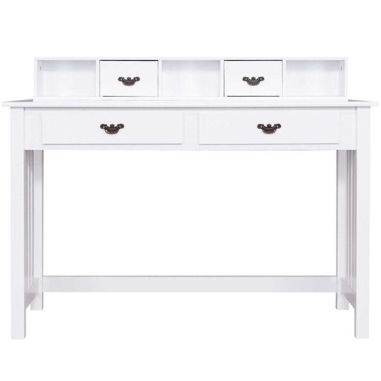 Home Office Writing Desk with 4 Drawer Computer Study Table