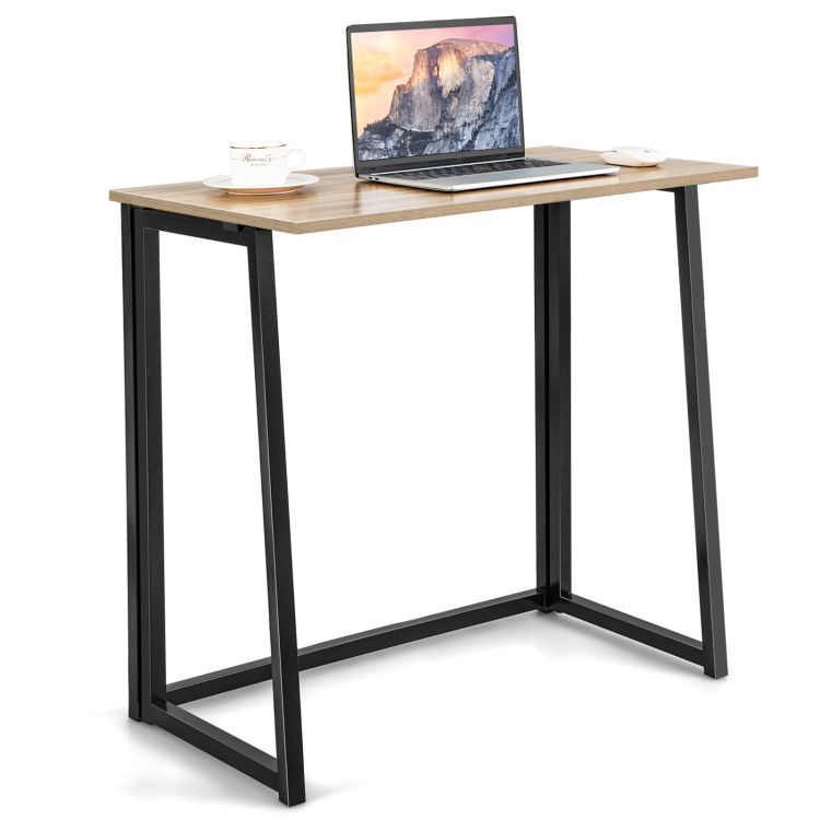 31 Inch Space-saving Folding Computer Desk for Home Office 31 Inch Space-saving Folding Computer Desk for Home Office