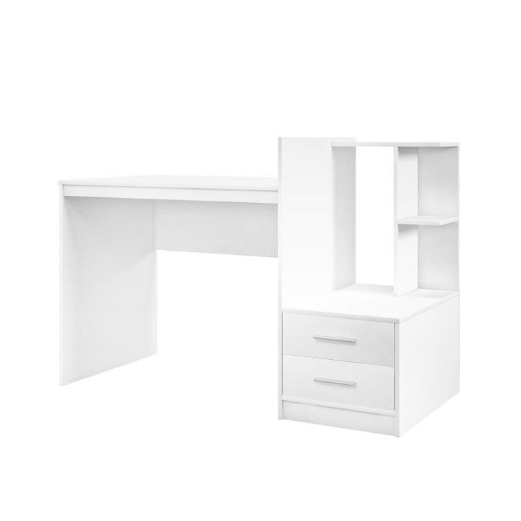 Computer Desk Home Office with Bookshelf and Drawers Computer Desk Home Office with Bookshelf and Drawers