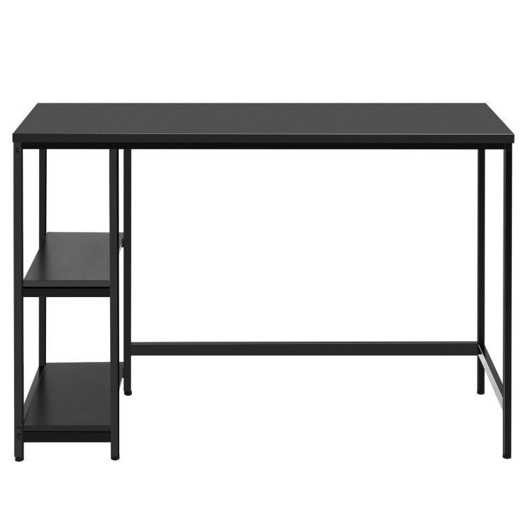 47/55 Inch Computer Desk Office Study Table Workstation Home with Adjustable Shelf Black 47/55 Inch Computer Desk Office Study Table Workstation Home with Adjustable Shelf Black