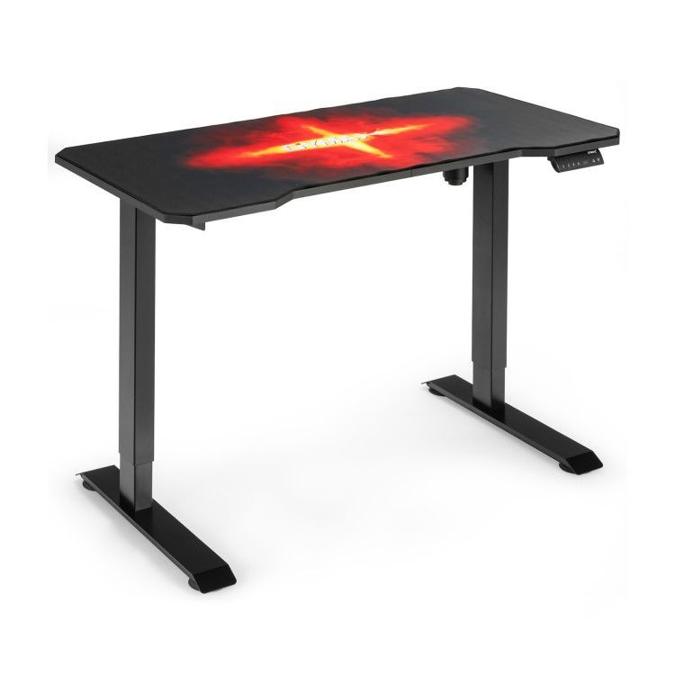 Electric Standing Gaming Desk with Height Adjustable Splice Board Electric Standing Gaming Desk with Height Adjustable Splice Board