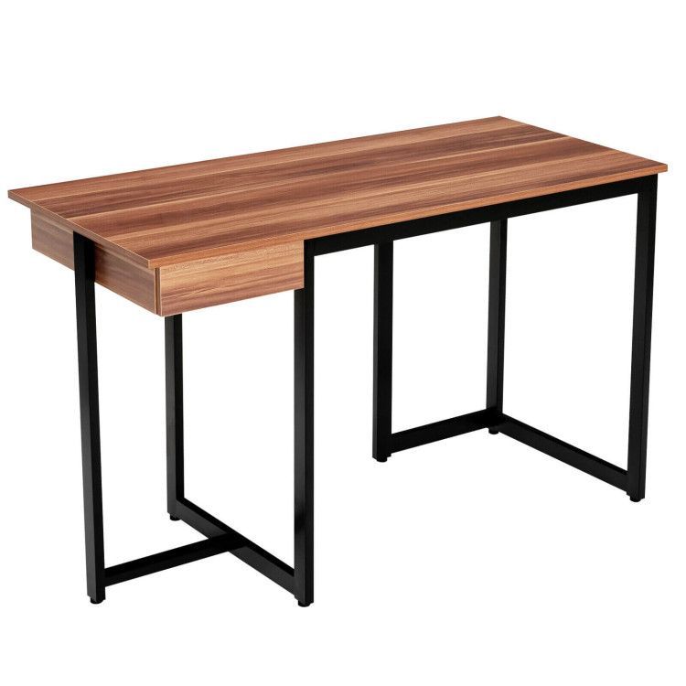 48 Inch Computer Desk with Metal Frame and Adjustable Pads 48 Inch Computer Desk with Metal Frame and Adjustable Pads
