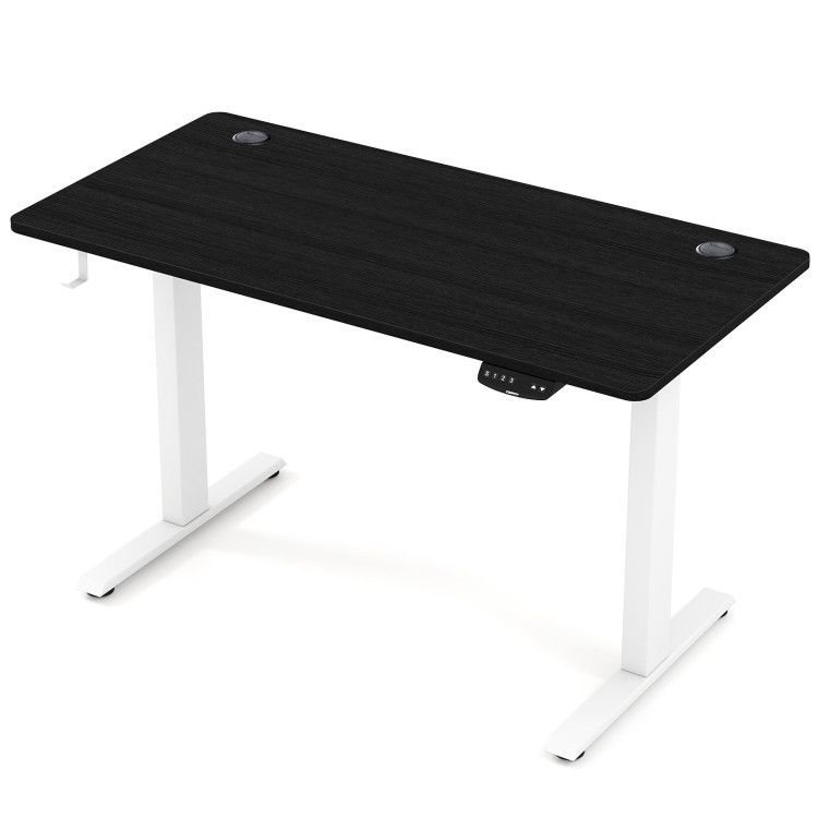 Electric Standing Desk Height Adjustable with 3 Memory Heights Black Electric Standing Desk Height Adjustable with 3 Memory Heights Black