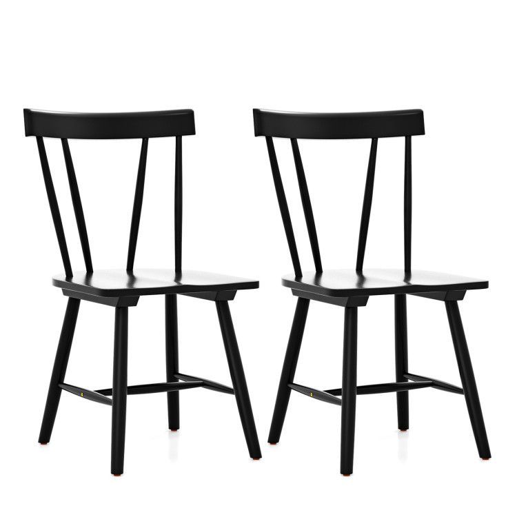 Armless Chairs with Solid Rubber Wood Frame Armless Chairs with Solid Rubber Wood Frame