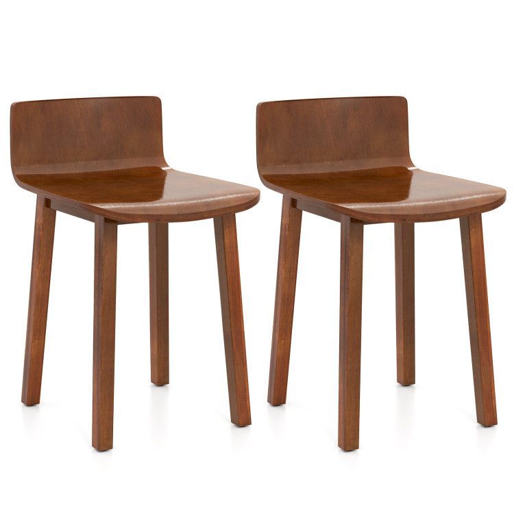 Wood Dining Chair Set of 2 Farmhouse Kitchen Dining Room Chairs Mid-Century Modern Armless Side Chairs Wood Dining Chair Set of 2 Farmhouse Kitchen Dining Room Chairs Mid-Century Modern Armless Side Chairs