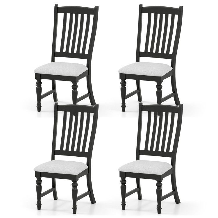 Set of 4 Dining Chairs Kitchen Side Chair with Solid Wood Legs Set of 4 Dining Chairs Kitchen Side Chair with Solid Wood Legs