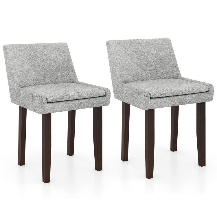 Modern Upholstered Fabric Side Leisure Chair Set of 2 Modern Upholstered Fabric Side Leisure Chair Set of 2