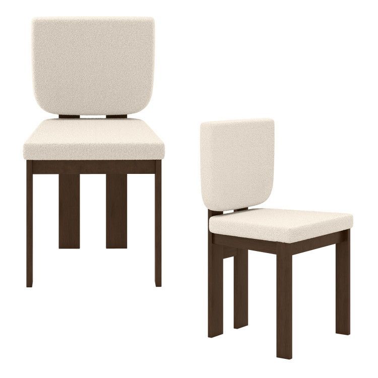Wooden Dining Chair Set of 2 with Rubber Wood Leg for Home Office Living Room Wooden Dining Chair Set of 2 with Rubber Wood Leg for Home Office Living Room