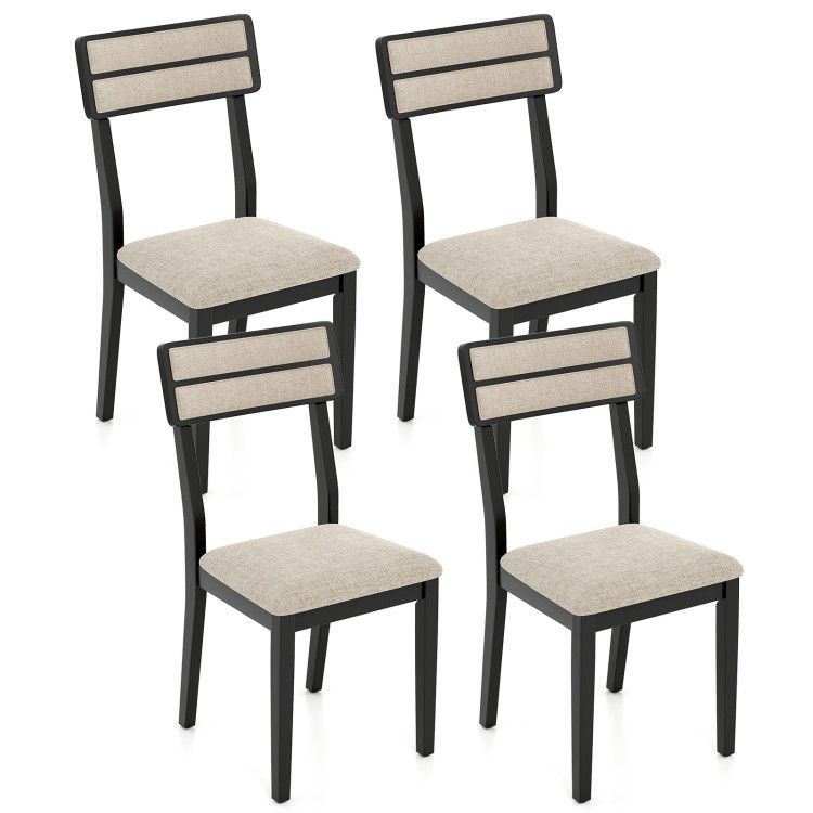 Modern Dining Chairs Set of 4 with Tilt Backrest for Dining Room Modern Dining Chairs Set of 4 with Tilt Backrest for Dining Room