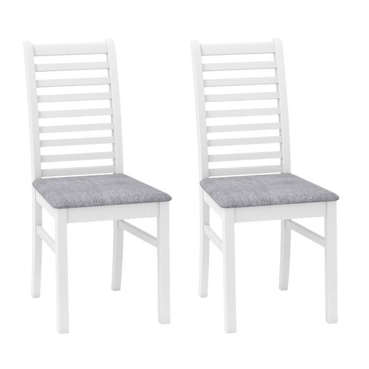 Set of 2 Wooden Dining Chair with Rubber Wood Legs for Living Room Set of 2 Wooden Dining Chair with Rubber Wood Legs for Living Room