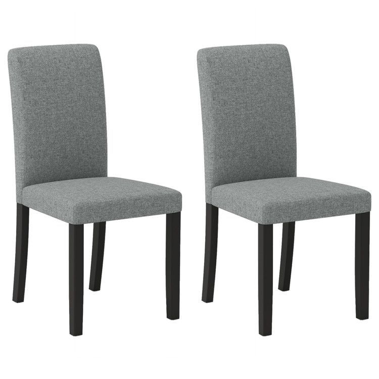 Dining Chair Set of 2 Mid-Century Modern Chairs with Rubber Wood Legs Dining Chair Set of 2 Mid-Century Modern Chairs with Rubber Wood Legs