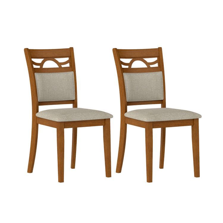Dining Chairs Set of 2 Dining Room Chairs with Rubber Wood Frame Dining Chairs Set of 2 Dining Room Chairs with Rubber Wood Frame