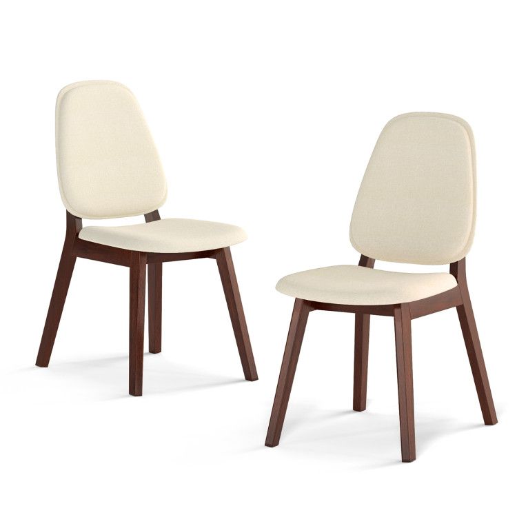 Wooden Dining Chair Set of 2 Mid-Century Modern Upholstered Side Armless Chair Wooden Dining Chair Set of 2 Mid-Century Modern Upholstered Side Armless Chair