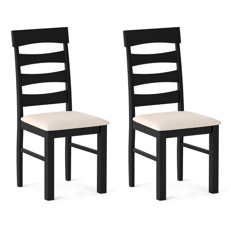 High Back Dining Room Chairs Set of 2 with Padded Seat High Back Dining Room Chairs Set of 2 with Padded Seat