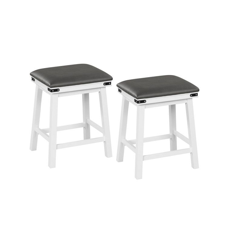 Set of 2 24/30 Inch Dining Bar Stool with Acacia Wood Frame Set of 2 24/30 Inch Dining Bar Stool with Acacia Wood Frame