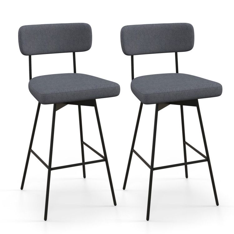 29 Inch Counter Height Upholstered Swivel Bar Stool Set of 2 29 Inch Counter Height Upholstered Swivel Bar Stool Set of 2