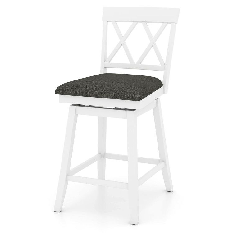 24/29 Inch Counter Height Barstool with Backrest and Upholstered Seat Cushion for Dining Room 24/29 Inch Counter Height Barstool with Backrest and Upholstered Seat Cushion for Dining Room
