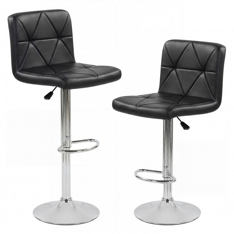 Adjustable Swivel Barstools Set of 2 with Back and Footrest Adjustable Swivel Barstools Set of 2 with Back and Footrest
