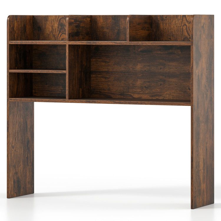 Desktop Bookshelf Countertop Storage Hutch with 6 Shelves Desktop Bookshelf Countertop Storage Hutch with 6 Shelves