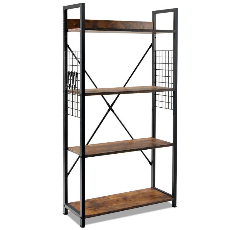 4 -Tier Industrial Open Storage Bookshelf 4 -Tier Industrial Open Storage Bookshelf
