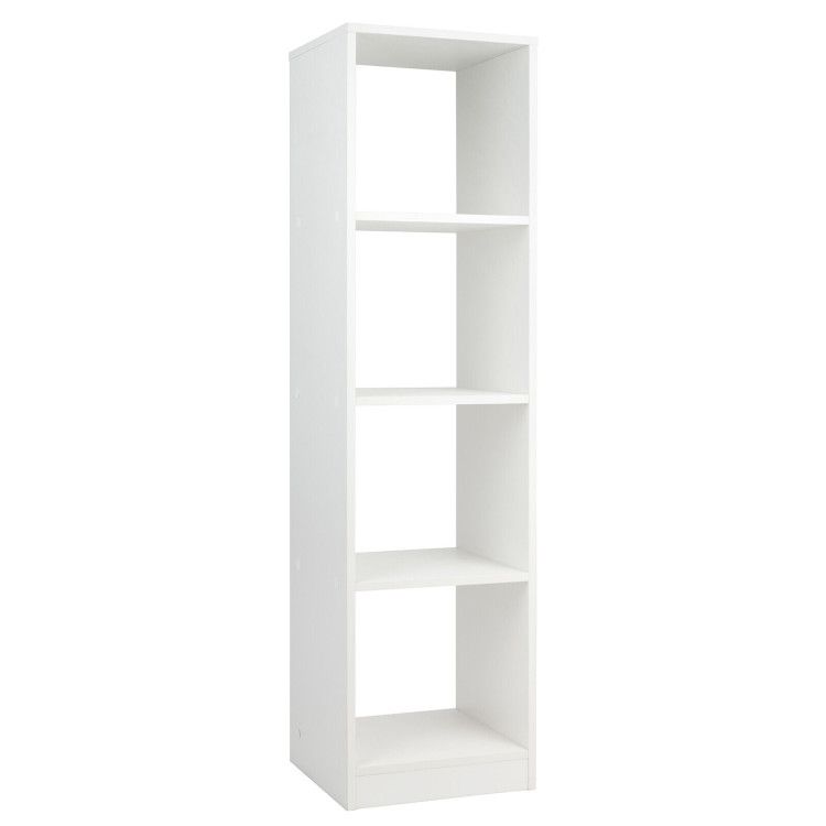 5 Tiers 4-Cube Narrow Bookshelf with 4 Anti-Tipping Kits 5 Tiers 4-Cube Narrow Bookshelf with 4 Anti-Tipping Kits