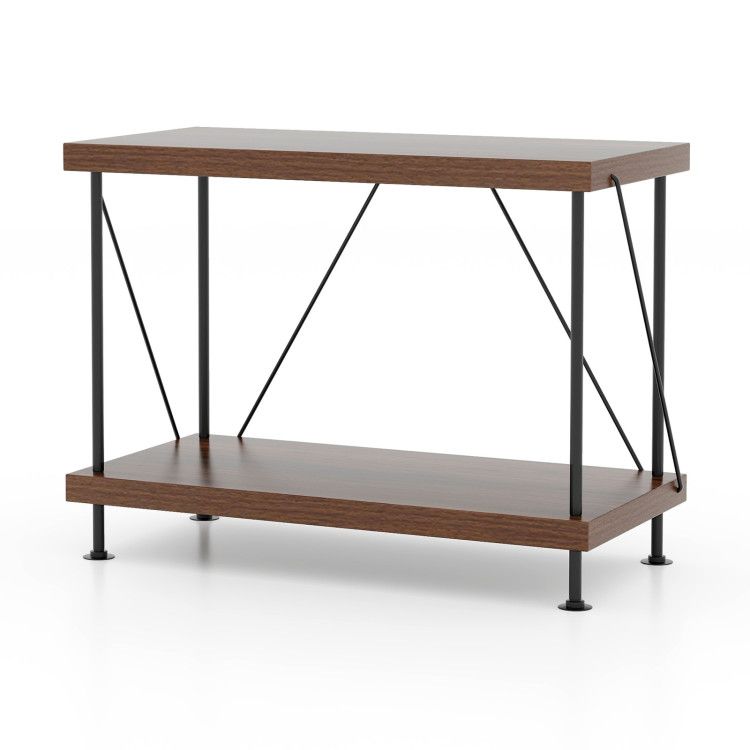 2/3/4/5-Tier Multipurpose Display Rack with Metal Frame 2/3/4/5-Tier Multipurpose Display Rack with Metal Frame