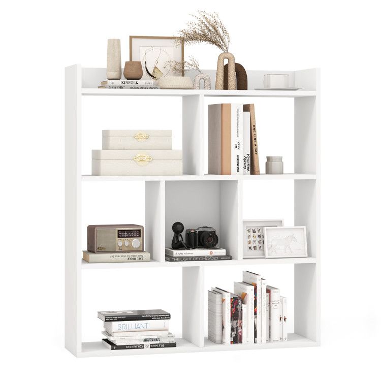 7 Cubes Open-back Bookshelf with Anti-Toppling Devices 7 Cubes Open-back Bookshelf with Anti-Toppling Devices