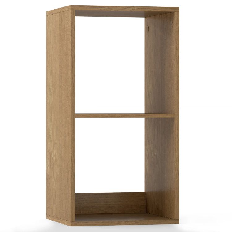 2 Cube Bookshelf with Back Guardrail for Living Room Bedroom 2 Cube Bookshelf with Back Guardrail for Living Room Bedroom
