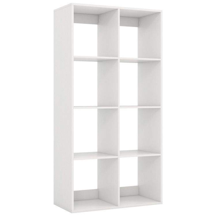 8 Cube Bookshelf with Back Guardrail for Living Room Bedroom 8 Cube Bookshelf with Back Guardrail for Living Room Bedroom