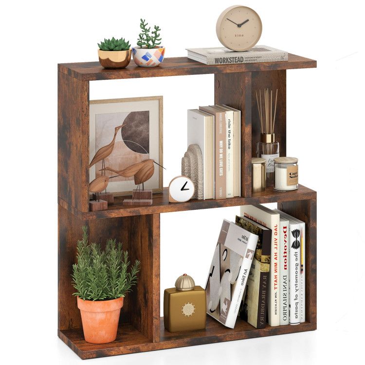 3-Tier Bookshelf with Display Shelf for Small Space 3-Tier Bookshelf with Display Shelf for Small Space