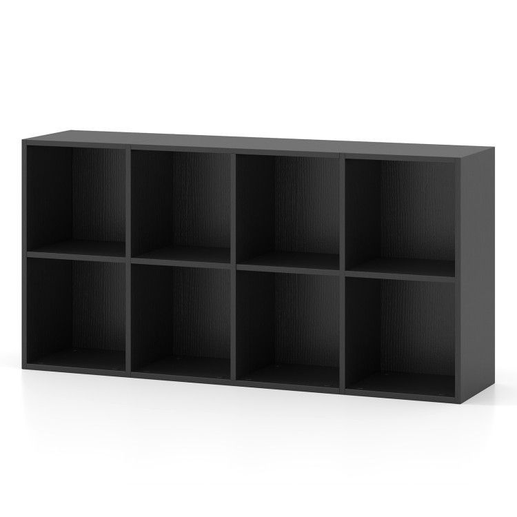 8-Cube Bookcase Bookshelf with 2 Anti-Tipping Kits Storage Organizer 8-Cube Bookcase Bookshelf with 2 Anti-Tipping Kits Storage Organizer