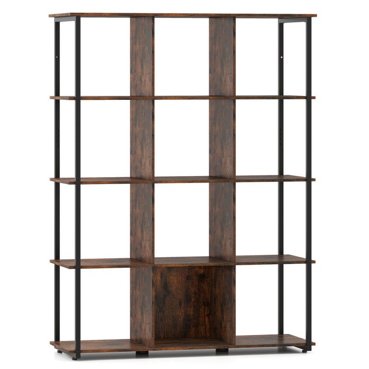 12-Cube Bookcase with 2 Anti-tipping Kits for Living Room
