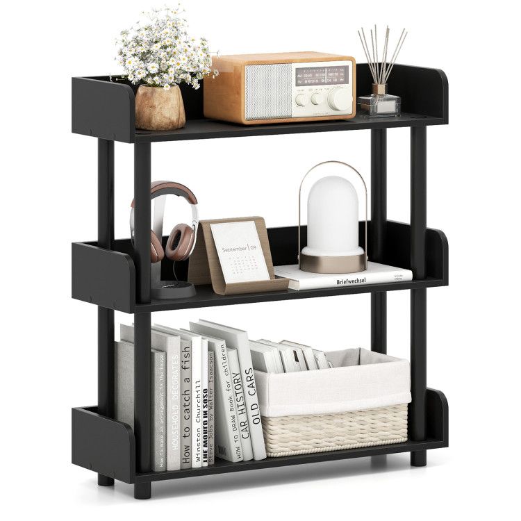 3-Tier Bookshelf with Anti-Tipping Kit and Industrial Storage Unit for Living Room 3-Tier Bookshelf with Anti-Tipping Kit and Industrial Storage Unit for Living Room