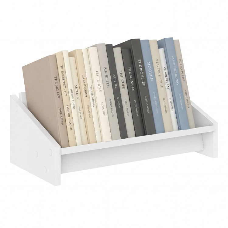 Wooden Tilting Bookcase Small Desktop Bookshelf Organizer for Magazines Wooden Tilting Bookcase Small Desktop Bookshelf Organizer for Magazines