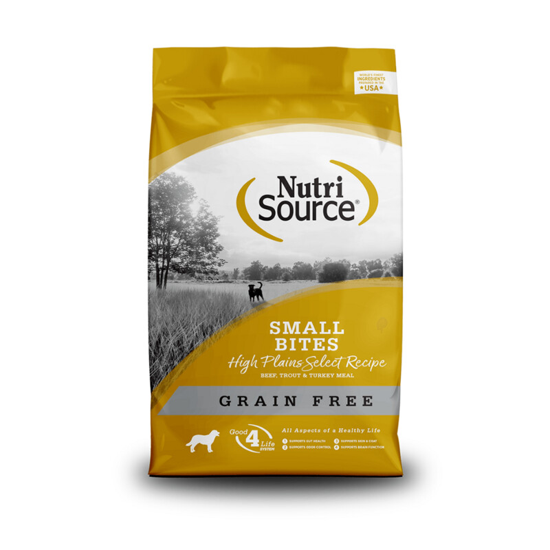 NutriSource Grain-Free Small Bites High Plains Select Recipe 5-lb NutriSource Grain-Free Small Bites High Plains Select Recipe 5-lb