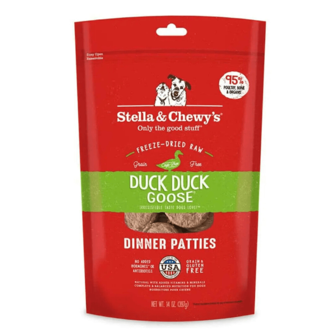 Stella & Chewy's Freeze Dried Raw Dinner Patties Duck Duck Goose 14-OZ