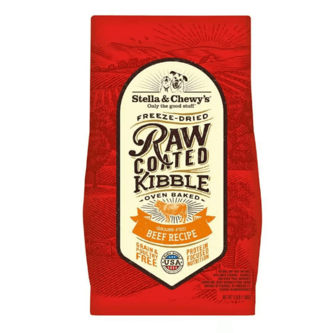 Stella & Chewy's Raw Coated Grain-Free Kibble Grass Fed Beef 22-lb