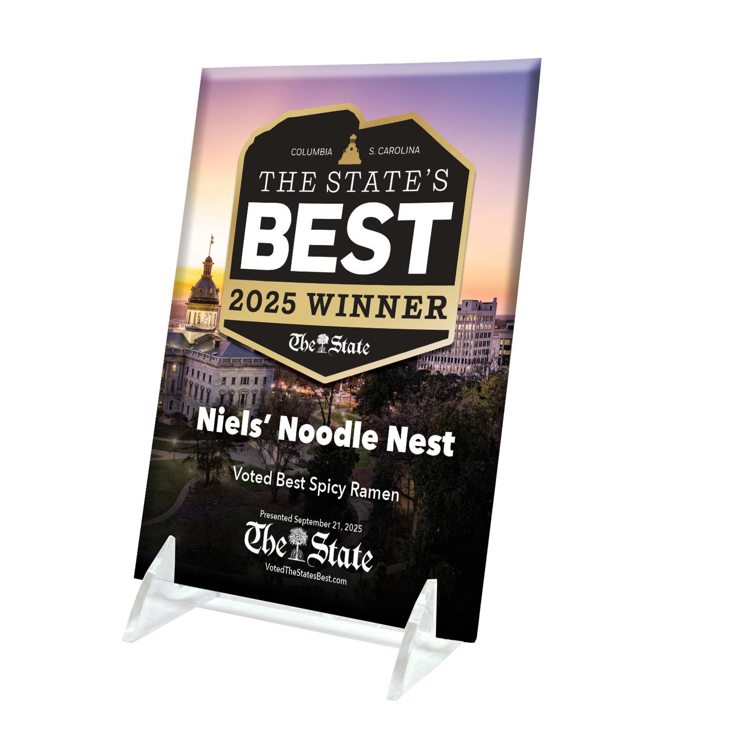 Crystal Keepsake Plaque