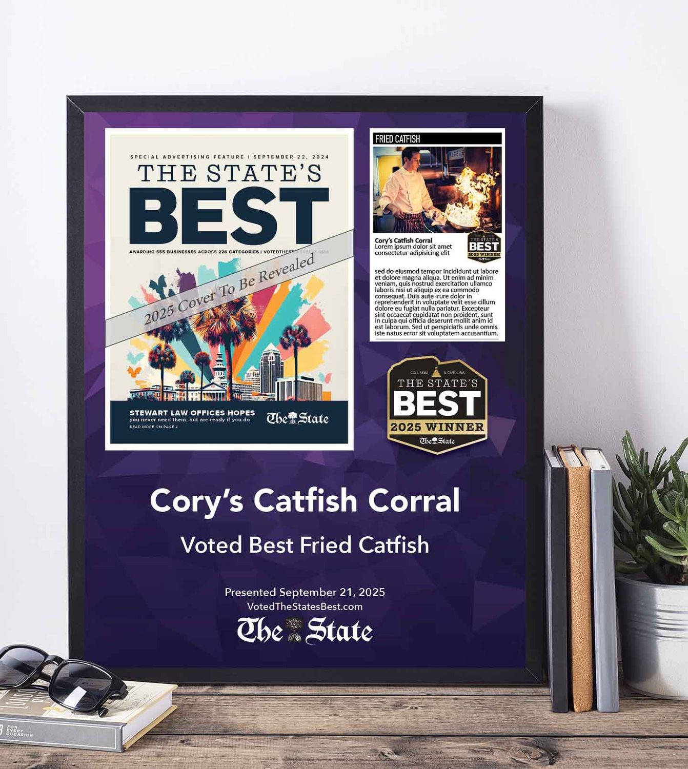 Winner's Cover Premium Plaque