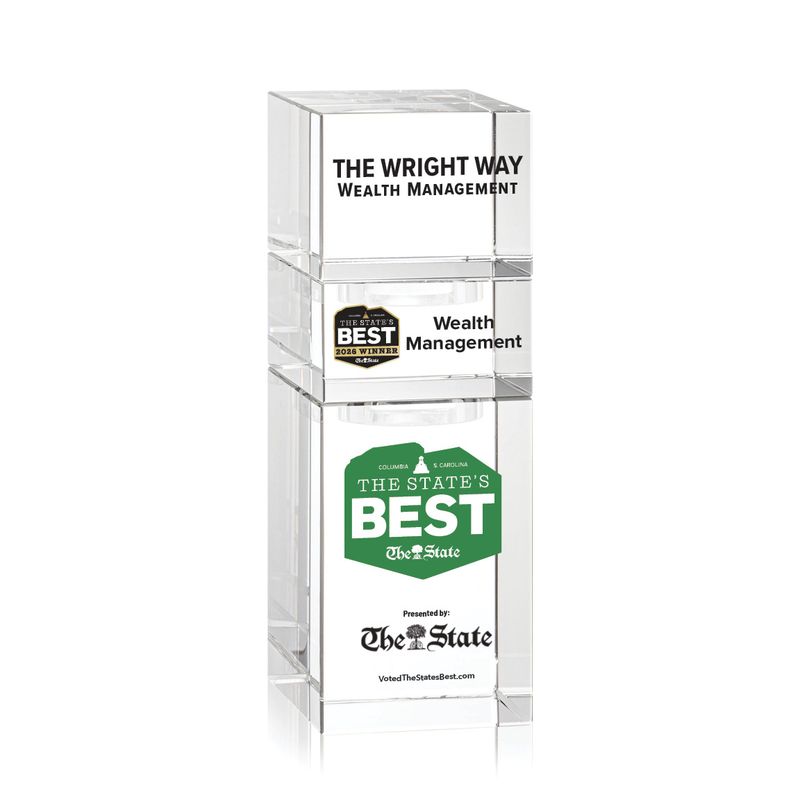 Crystal Winner's Award - Stackable Tower