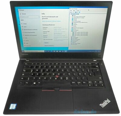 LENOVO ThinkPad T470 i5 2,71 GHz 256 GB SSD 4 GB RAM Windows 10/11