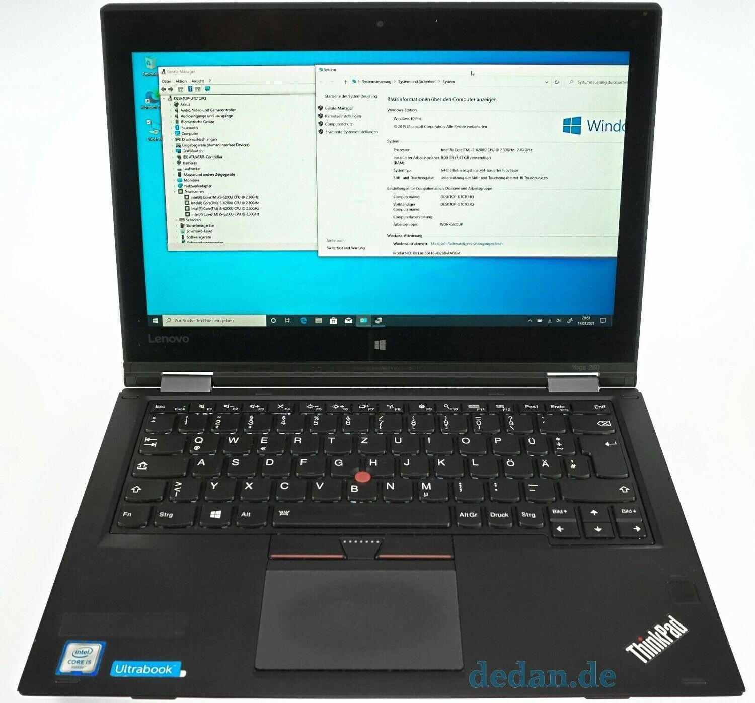 LENOVO Thinkpad YOGA 260 i5 2,4 GHz 512 GB SSD 8 GB RAM Touch