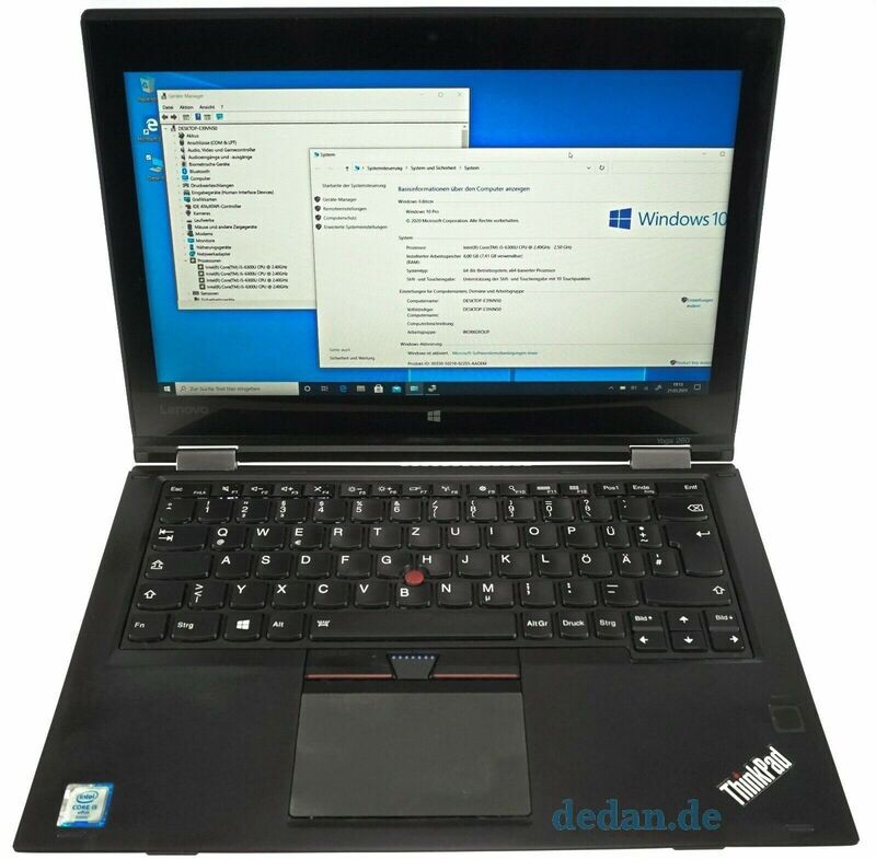 LENOVO Thinkpad YOGA 260 i5 2,4 GHz 512 GB SSD 8 GB RAM Touch