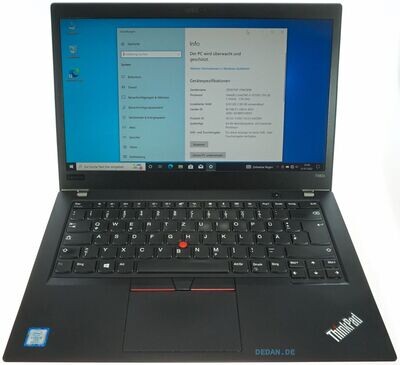 LENOVO ThinkPad T480S i5 1,7 GHz 256 GB SSD 8 GB RAM LTE