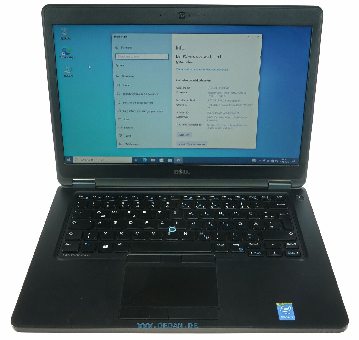 DELL Latitude E5450 i5 1,9 GHz 4 GB RAM 128 GB SSD Backlight