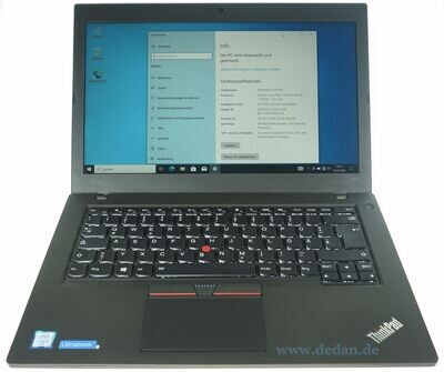 LENOVO ThinkPad T460 i5 2,40 GHz 256 GB SSD 8 GB RAM FHD Backlight