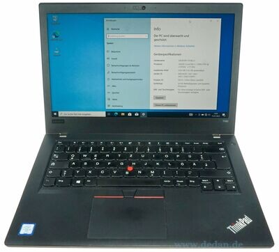 LENOVO ThinkPad T480 i5 2,6 GHz 256 GB SSD 8 GB RAM