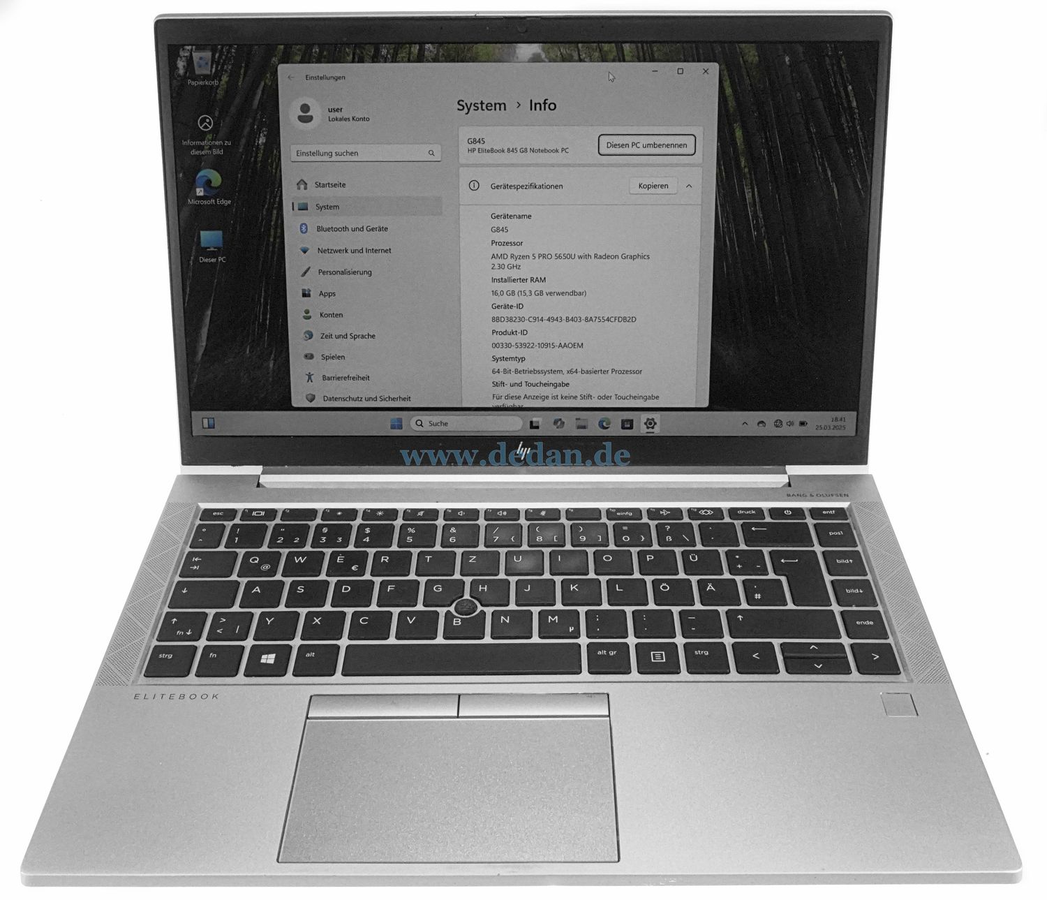 HP Elitebook 845 G8 AMD Ryzen 5-2,3 GHZ 500 GB SSD 16 GB RAM LTE FHD Windows Windows 11